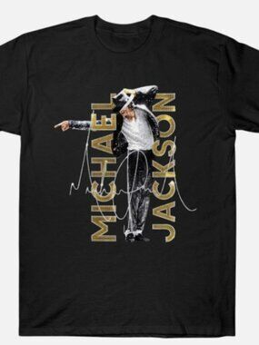 Michael Jackson T-Shirt Billie Jean Gold 261